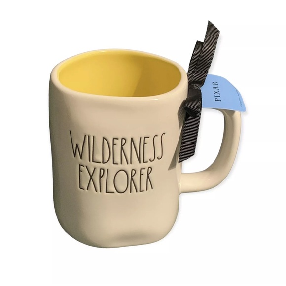 Rae Dunn Disney Pixar UP Mug Wilderness Explorer Double Sided Ceramic NEW 16 oz - Picture 7 of 7